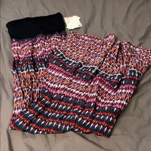 Roxy strapless maxi dress